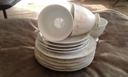 Vintage Chinese Porcelain Tea Set Beautiful Floral Pattern Marked