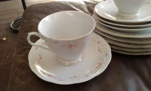 Vintage Chinese Porcelain Tea Set Beautiful Floral Pattern Marked