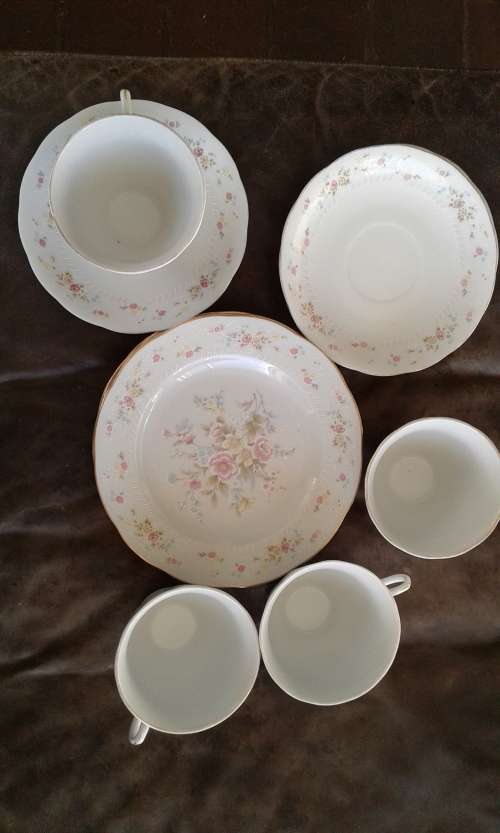 Vintage Chinese Porcelain Tea Set Beautiful Floral Pattern Marked