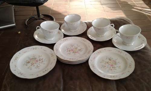 Vintage Chinese Porcelain Tea Set Beautiful Floral Pattern Marked