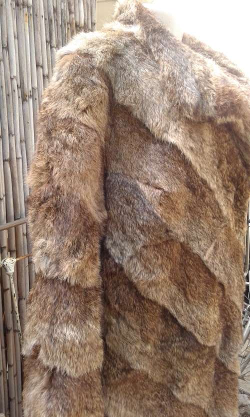 Vintage Finest Quality Natural Golden Red Genuine Fox Fur Coat Size 10 to 12 Made In Germany