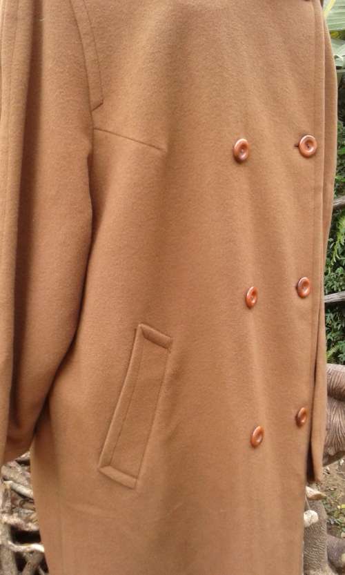 Finest Quality Pure Cashmere Coat With Matching Scarf By Peter Hahn Made In Germany Size 14 to 16