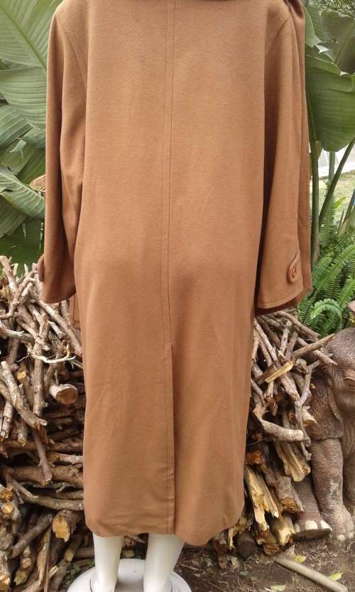 Finest Quality Pure Cashmere Coat With Matching Scarf By Peter Hahn Made In Germany Size 14 to 16