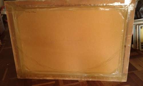 Vintage Large 1950s Carlotta Edwards Midcentury Swan Lake Ballerina Print Framed Under Glass