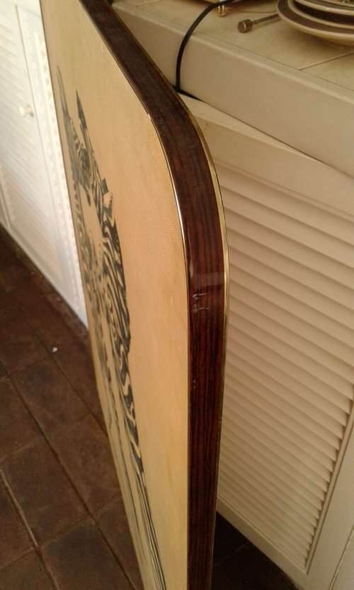 Original Vintage Very Large Framed Vladimir Tretchikoff Fighting Zebras Print 1m x 75cm Signed 1975