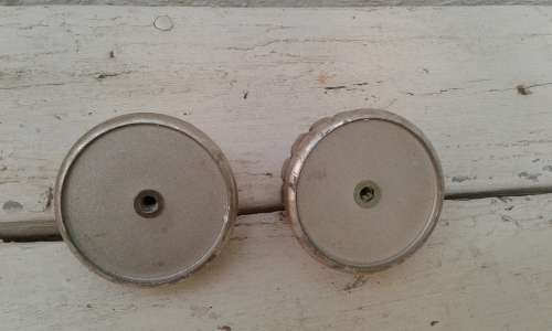 Etruscan Style Elegant High Quality 65mm Silver Curtain Rods Finials Curtain Rod Ends Dual Pack