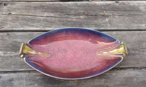 Beautiful Art Deco Rouge Royale Carlton Ware Dish Platter 23cm x 12cm