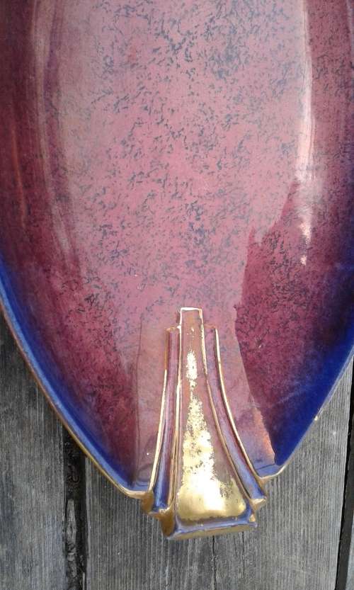 Beautiful Art Deco Rouge Royale Carlton Ware Dish Platter 23cm x 12cm