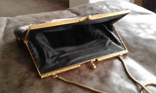 Vintage Austrian Petit Point Handbag Bag And Money Purse In Mint Condition