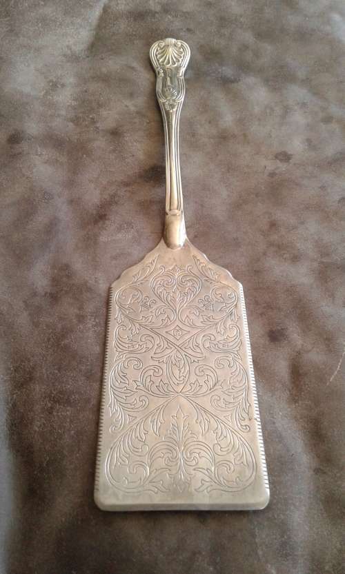 Vintage Silver Plated Large Square Cake Pie Lifter