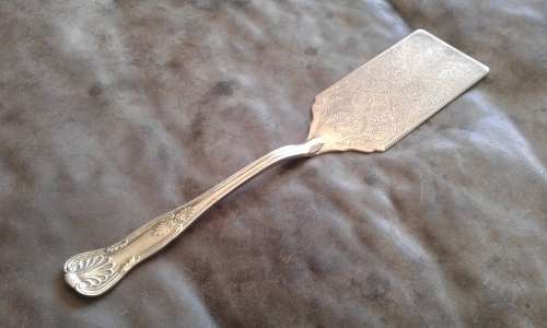 Vintage Silver Plated Large Square Cake Pie Lifter
