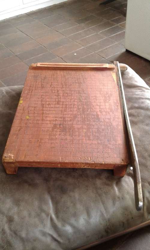 Vintage Paper Guillotine Made In Japan