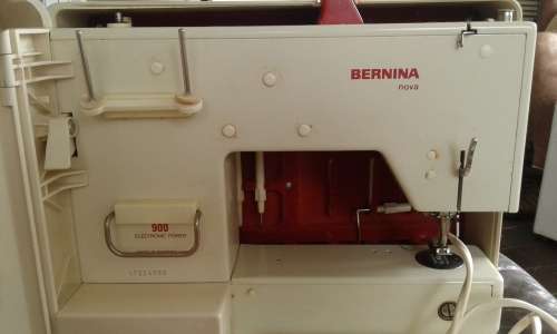 Rare Vintage Bernina Nova 900 Sewing Machine With Case Accessories Foot Control Switzerland