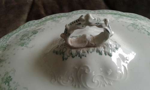 Antique SELWYN Alfred Meakin Royal Semi Porcelain Soup Bowl Casseroles Dish No 47