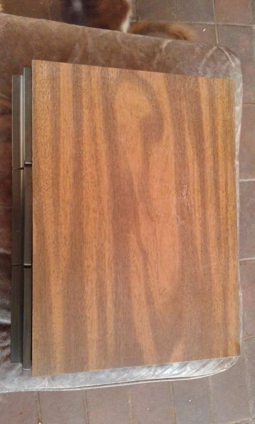 Vintage Mid Century Modern Wooden Audio Cassette Tape Storage Box Holder For 72 Cassettes