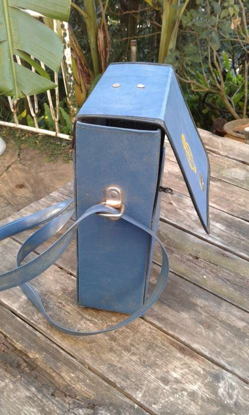 Vintage RSA AA Blue Travel Box Small Suitcase With Spoon