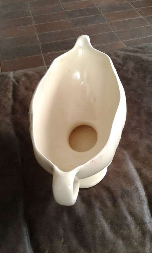 Vintage Large Cream White Flower Urn Vase Drostdy Or Lucia Ware Marked 1187