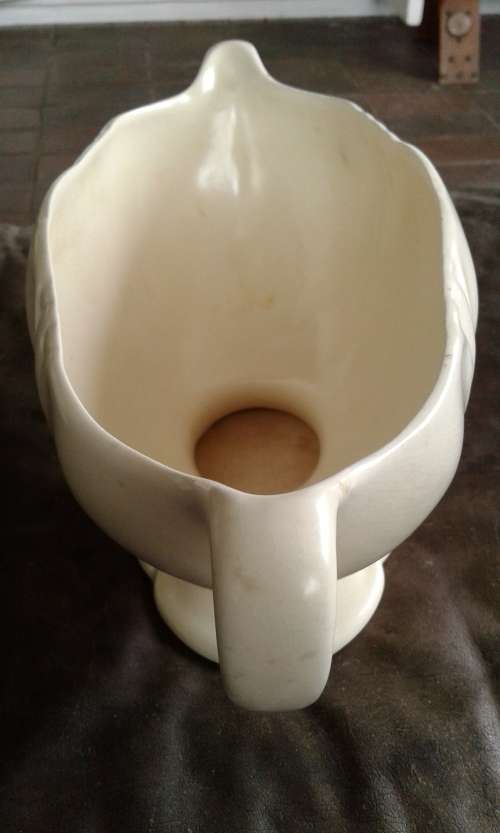 Vintage Large Cream White Flower Urn Vase Drostdy Or Lucia Ware Marked 1187