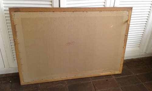 Original NANCY LEE  Floral Impressionist Daisies In Vase Still Life 1960s Oil Painting Framed Signed