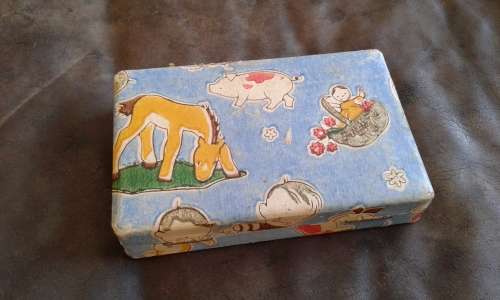 Beautiful Vintage Silverplated Spoon Food Scraper Christening Set Made In England