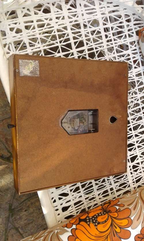 Rare Mid Century Vintage Aichi Tokei Aichron S Wooden Transistor Wall Clock Retro Japan