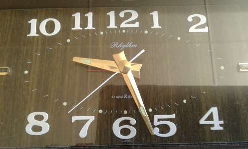 Rare Vintage Bakelite Japan Rhythm Alarm 2 Jewel Music Box Clock No.5119