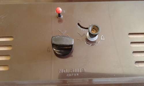 Rare Vintage Bakelite Japan Rhythm Alarm 2 Jewel Music Box Clock No.5119