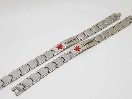 Stainless Steel Medical Alert Bracelet with free engraving