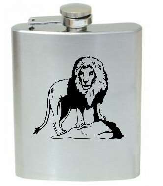 Big Five Lion Hip Flask