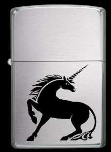Unicorn Zippo Style Oil Lighter