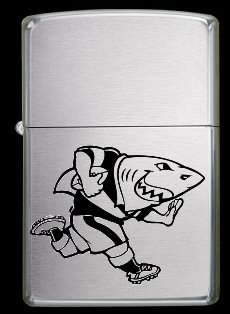 Sharks Rugby Zippo Style Oil Lighter