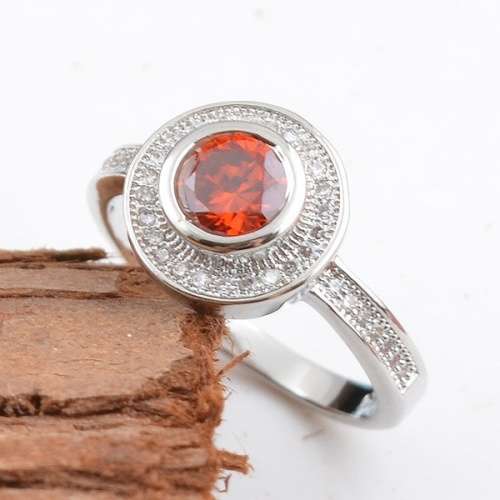2CT Natural Ruby Sterling Silver Ring