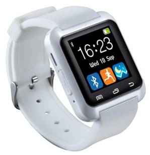 White Touch Screen Smartwatch U8 Answer and Dial the Phone Bluetooth Photograph Altitude Meter