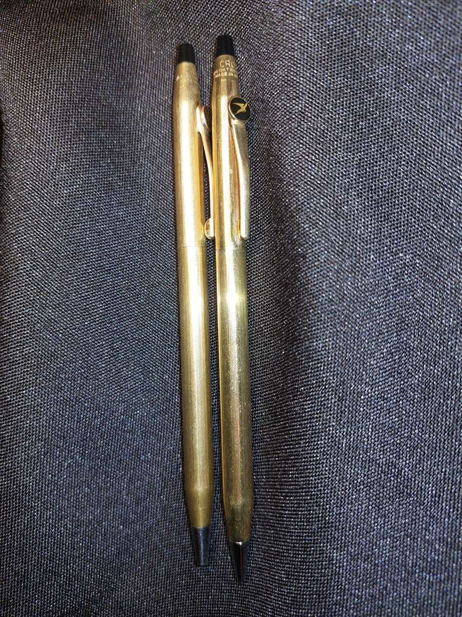 Cross 10KT Rolled Gold Pen and Pencil Set (Classic Century)