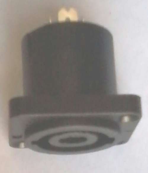 SPEAKON FEMALE PANEL MOUNT SQR