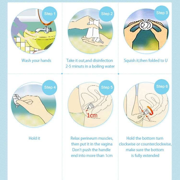 Medical Grade Silicone Menstrual Cup for Women Feminine Hygiene Product (L)