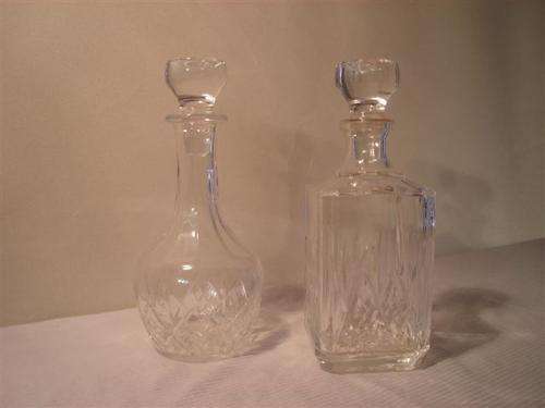 Glass Decanters x 2