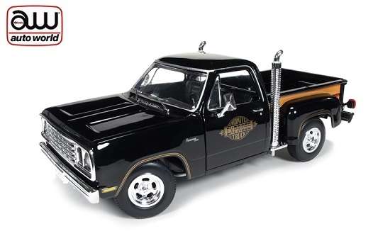 Autoworld 1:18 1977 Dodge Pick Up - Black