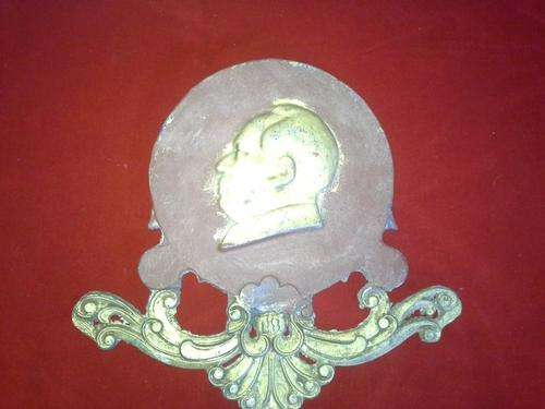 rare!!!Mao Tse-tung cast iron plaque