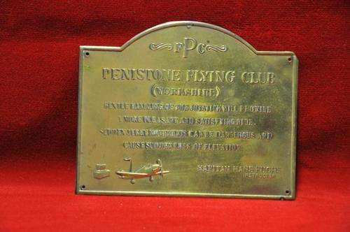 ANTIQUE BRASS ADVERT PLAQUE