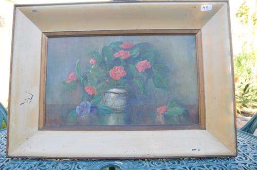 VERY OLD PAINTING OIL ON CANVAS SIGNED HECKMANN