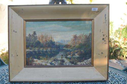 VERY OLD PAINTING OIL ON CANVAS SIGNED HECKMANN