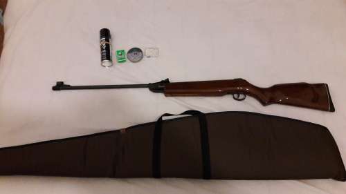 Good used Pellet Gun in rifle case- Bargain