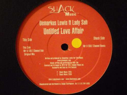 DEMARKUS LEWIS Ft. LADY SAH - UNTITLED LOVE AFFAIR - 12" VINYL