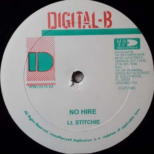 SANCHEZ - FEELINGS / Lt. STITCHIE - NO HIRE - 12" VINYL