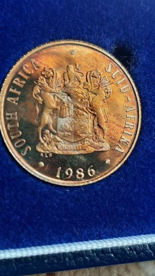 1986 RSA Short Proof Set 2 x Silver R1