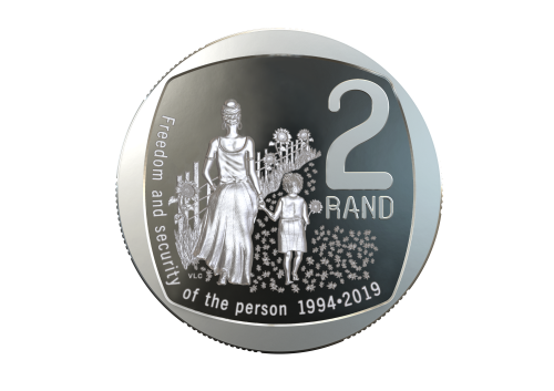 SA25 COMMEMORATIVE CIRCULATION R2 COIN: FREEDOM AND SECURITY OF THE PERSON
