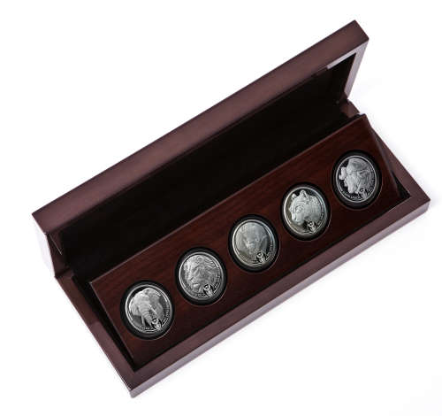 2021 Prestige Proof Big 5 Silver coin set (SEALED 5 x 1oz Silver coins) Only 300 Sets were made