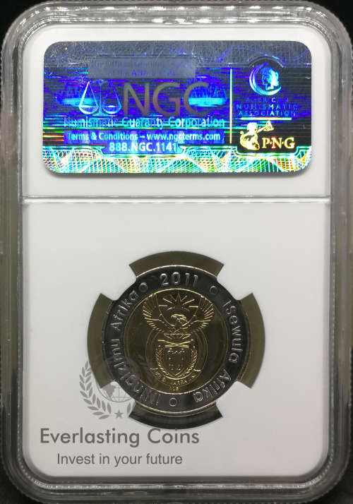 2011 S. Africa 5R 90th Anniversary MS66 - Bid per Coin - 7 Coins in Total