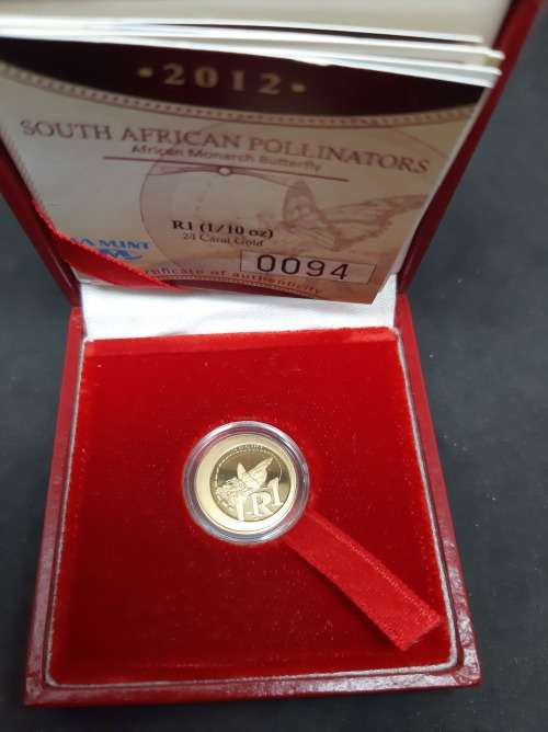 2012 Gold R1 South African Pollinators 1/10th Oz